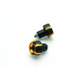Embouts De Guidon Aluminium V PARTS Spark Ø18mm - Noir/Or