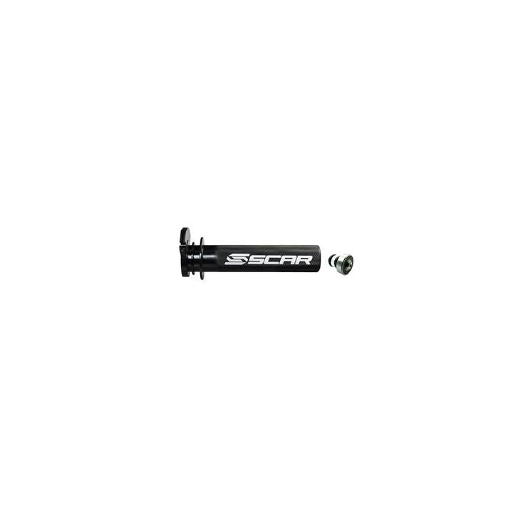 Barillet de gaz Scar alu + roulement noir Yamaha yz125/250/250x