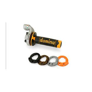 Poignée de gaz Domino krk evo orange KTM Husqvarna | Oxmoto