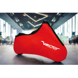 Housse de protection intérieure VECTOR Stretch pour moto/scooter - rouge