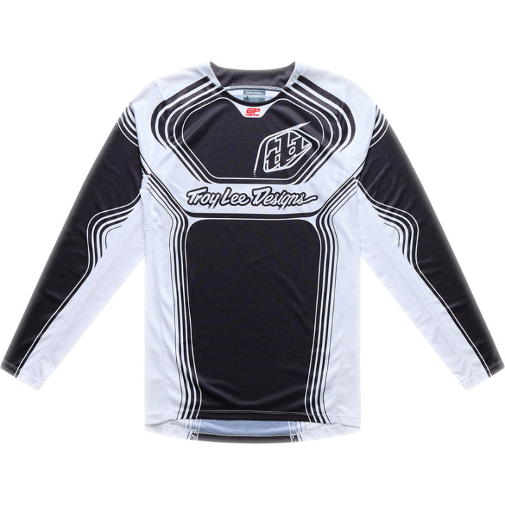 Maillot TROY LEE DESIGNS GP Pro - Streamline noir/blanc