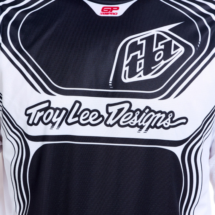 Maillot TROY LEE DESIGNS GP Pro - Streamline noir/blanc