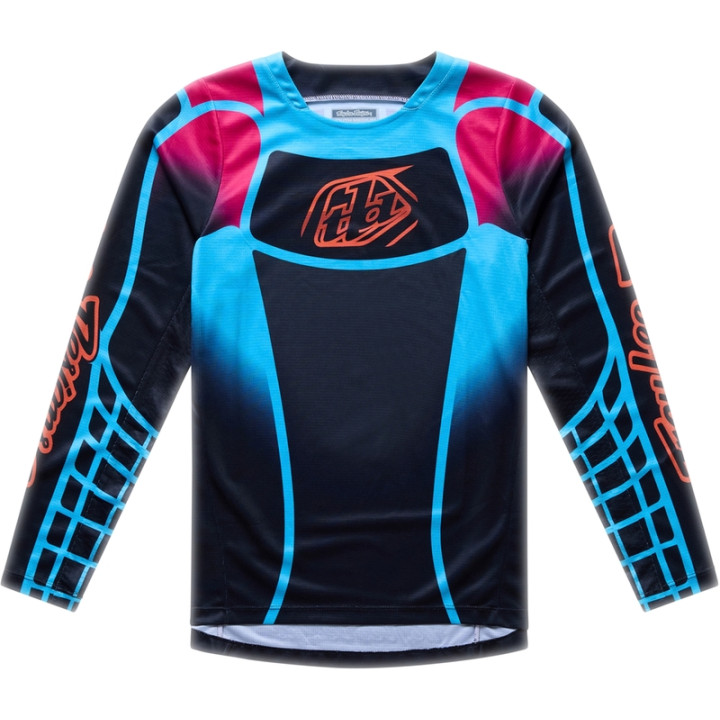 Maillot enfant TROY LEE DESIGNS GP Pro - Framework noir/cyan
