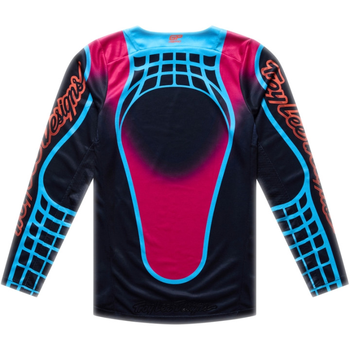 Maillot enfant TROY LEE DESIGNS GP Pro - Framework noir/cyan