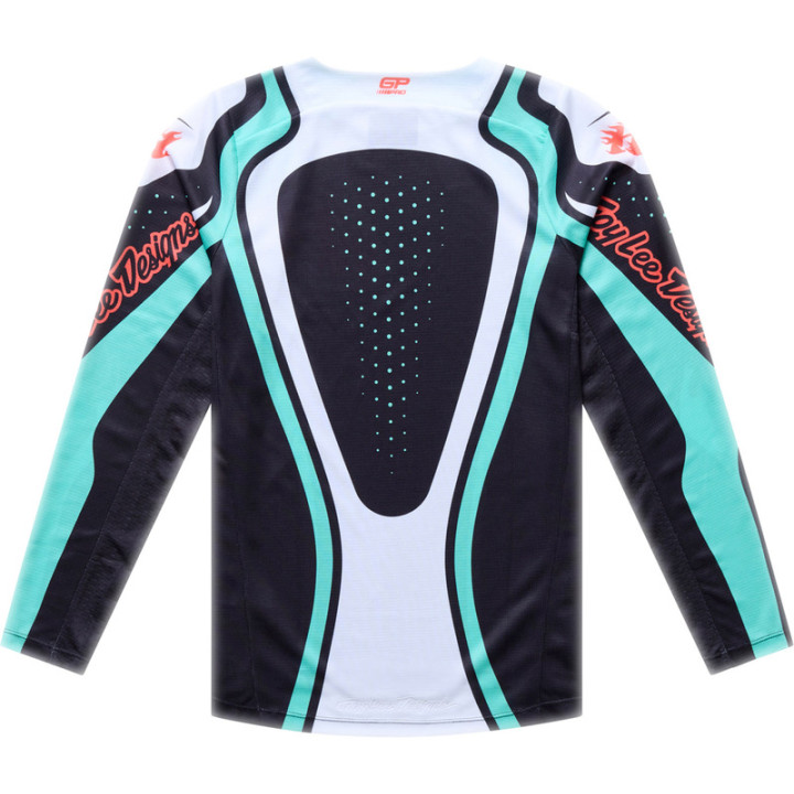 Maillot enfant TROY LEE DESIGNS GP Pro - Roller noir/Teal
