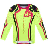 Maillot enfant TROY LEE DESIGNS GP Pro - Roller jaune fluo/fuschia