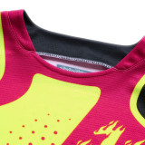 Maillot enfant TROY LEE DESIGNS GP Pro - Roller jaune fluo/fuschia