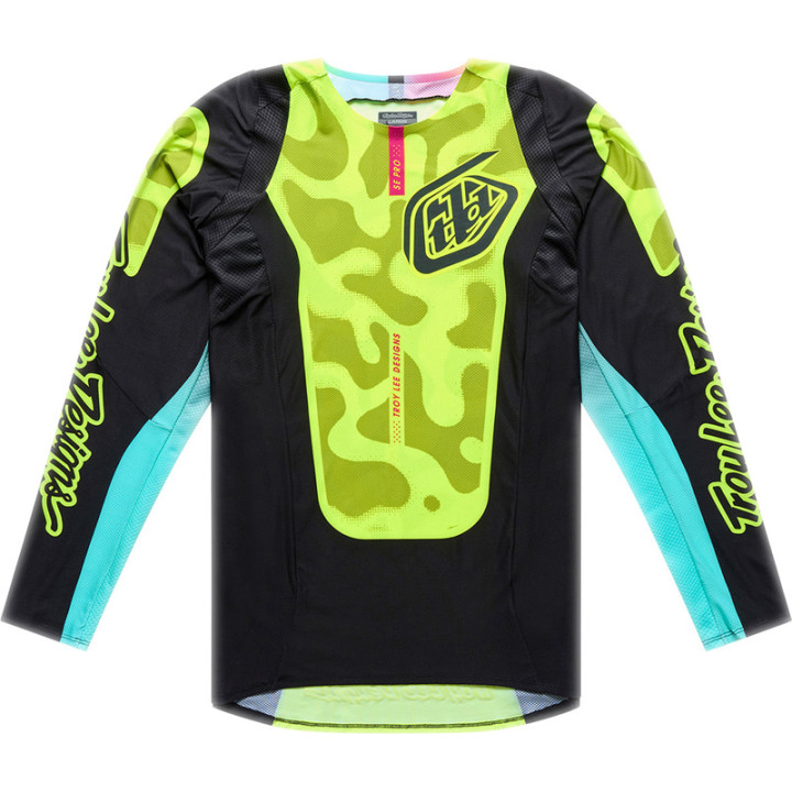 Maillot TROY LEE DESIGNS SE Pro - Myth noir/jaune fluo