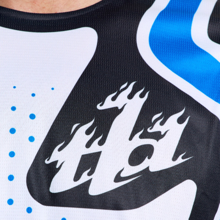 Maillot TROY LEE DESIGNS GP Pro - Roller blanc/bleu