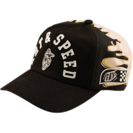 Casquette TROY LEE DESIGNS Curved Snapback Finish Line - noir/Pumice