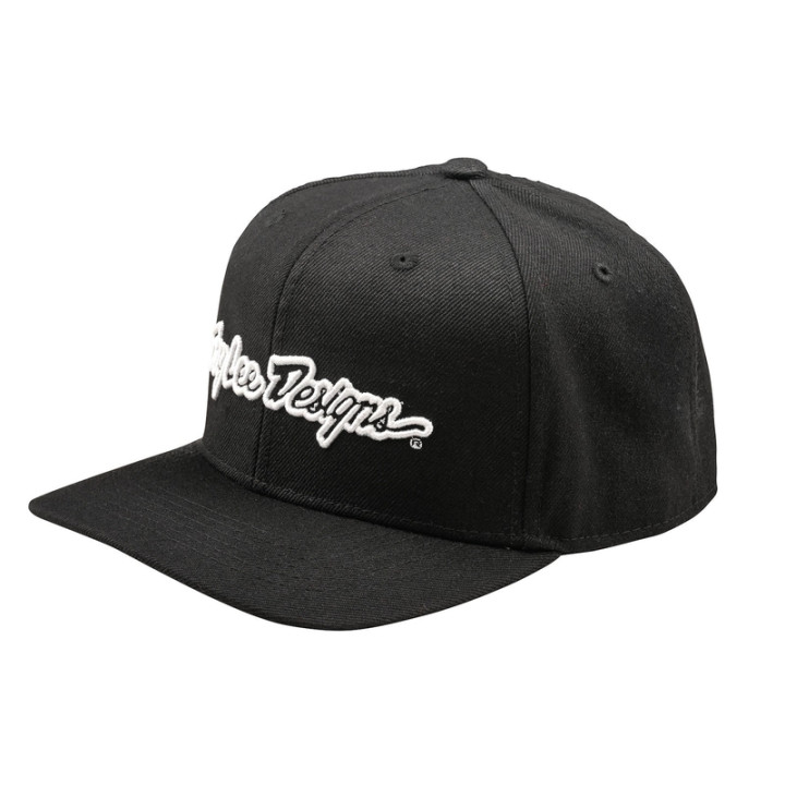 Casquette TROY LEE DESIGNS Curved Snapback Signature - noir