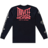 T-Shirt TROY LEE DESIGNS Long Sleeve Handlebar - noir