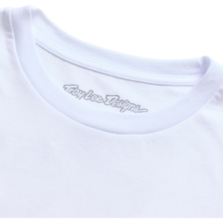 T-Shirt TROY LEE DESIGNS Long Sleeve Carb Club - blanc