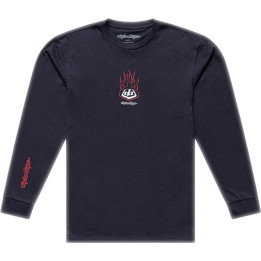 T-Shirt TROY LEE DESIGNS Long Sleeve Flame2 - Carbon