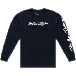 T-Shirt TROY LEE DESIGNS Long Sleeve Signature - noir