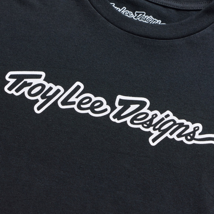T-Shirt TROY LEE DESIGNS Long Sleeve Signature - noir