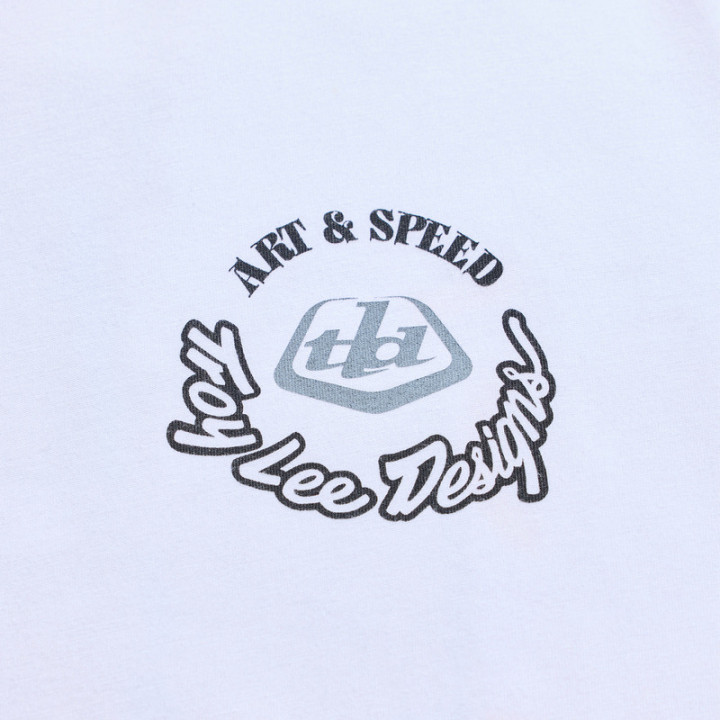 T-Shirt TROY LEE DESIGNS Carb Club - blanc
