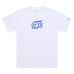 T-Shirt TROY LEE DESIGNS Badge - blanc