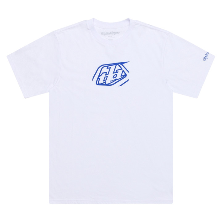 T-Shirt TROY LEE DESIGNS Badge - blanc