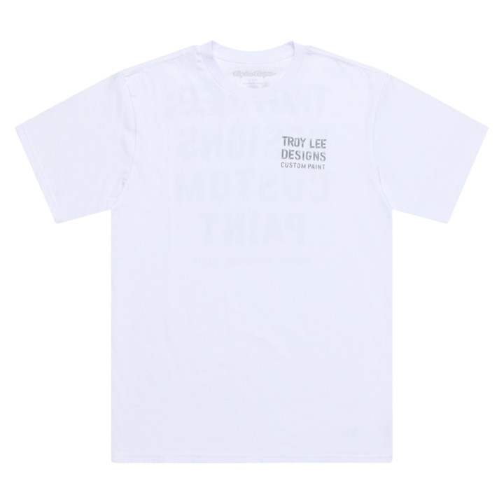 T-Shirt TROY LEE DESIGNS Paint Shop - blanc