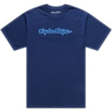 T-Shirt TROY LEE DESIGNS Signature - Navy/Aero Blue
