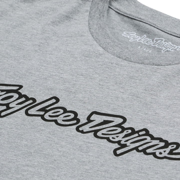 T-Shirt TROY LEE DESIGNS Signature - Gray Heather