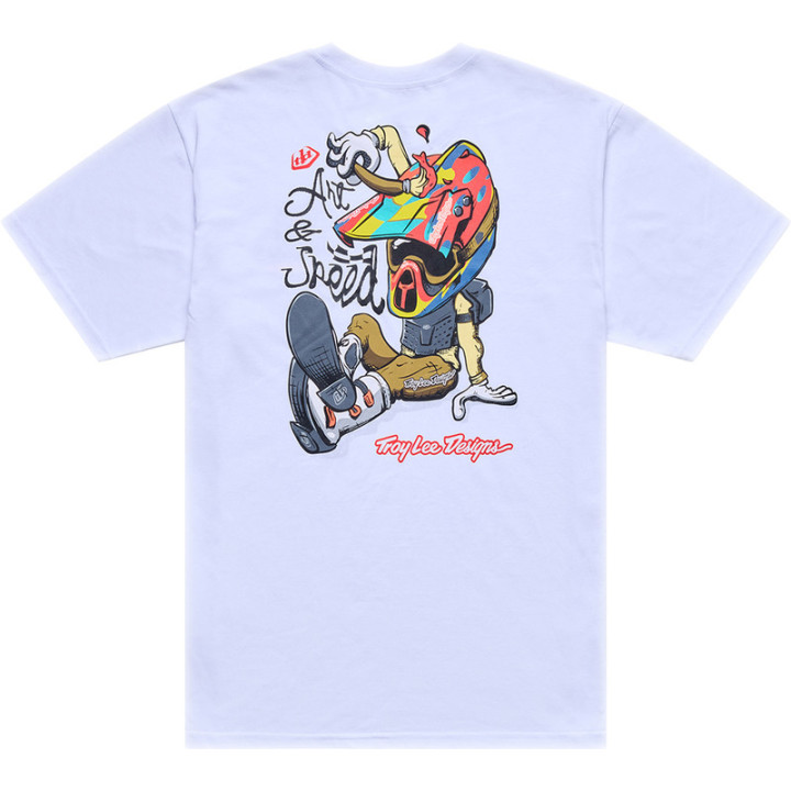 T-Shirt TROY LEE DESIGNS Heritage - blanc