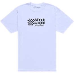 T-Shirt TROY LEE DESIGNS Finish Line - blanc