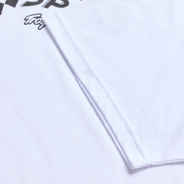 T-Shirt TROY LEE DESIGNS Finish Line - blanc