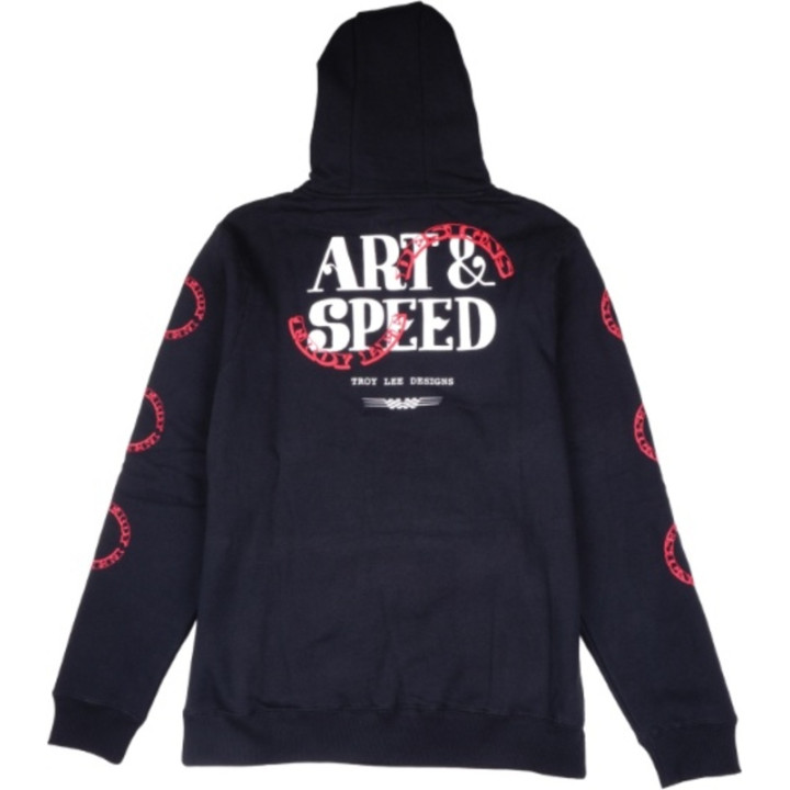 Hoodie TROY LEE DESIGNS Pink Slips - noir