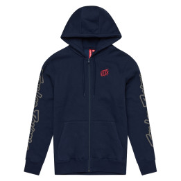 Hoodie TROY LEE DESIGNS Zip Up Branded - Navy