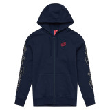 Hoodie TROY LEE DESIGNS Zip Up Branded - Navy