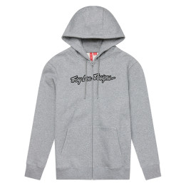 Hoodie TROY LEE DESIGNS Zip Up Signature - Gray Heather