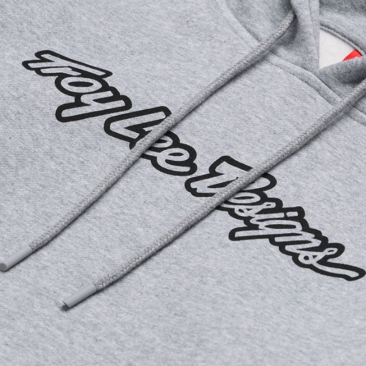 Hoodie TROY LEE DESIGNS Zip Up Signature - Gray Heather
