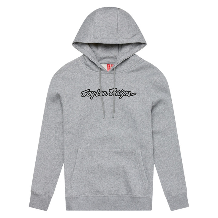 Hoodie TROY LEE DESIGNS Signature - Gray Heather
