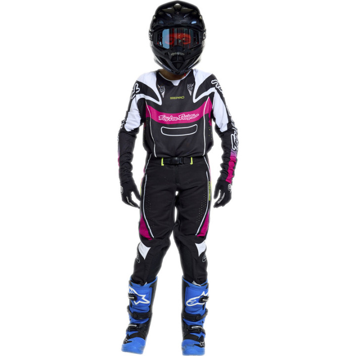 Pantalon enfant TROY LEE DESIGNS SE Pro - Salvo noir/blanc