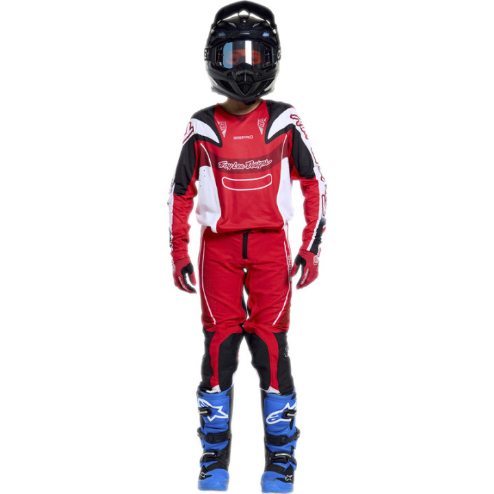 Pantalon enfant TROY LEE DESIGNS SE Pro - Salvo rouge/blanc