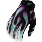 Gants enfant TROY LEE DESIGNS Air - Overspray noir/Real Teal