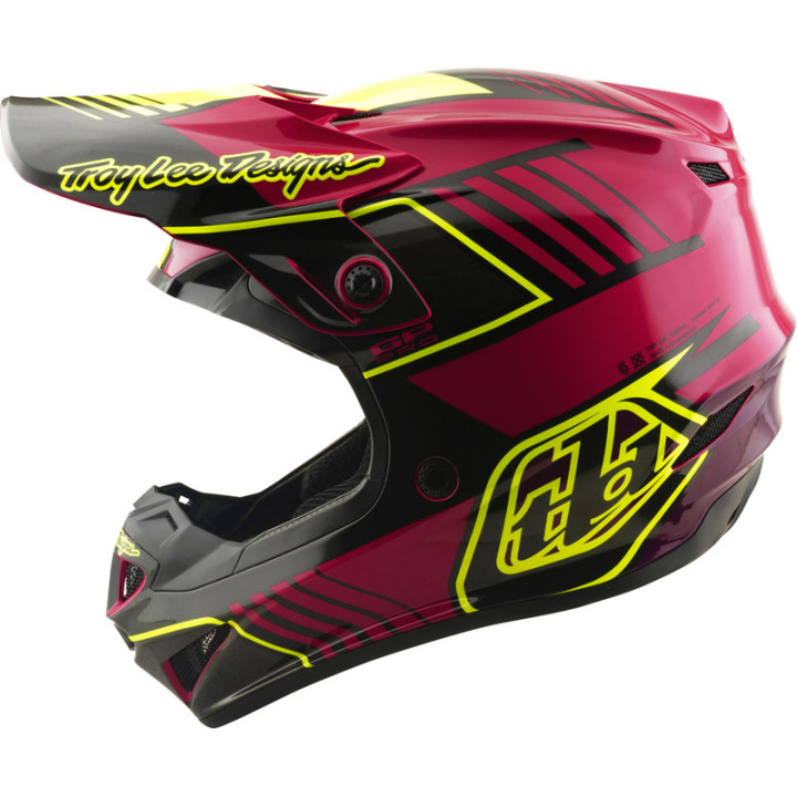 Casque enfant TROY LEE DESIGNS GP Pro Mips - Segment Fuchsia