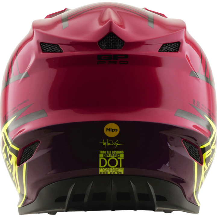 Casque enfant TROY LEE DESIGNS GP Pro Mips - Segment Fuchsia