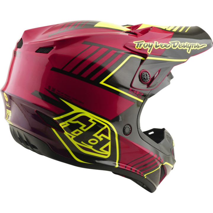 Casque enfant TROY LEE DESIGNS GP Pro Mips - Segment Fuchsia