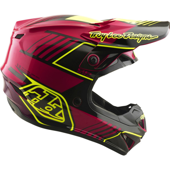 Casque enfant TROY LEE DESIGNS GP Pro Mips - Segment Fuchsia