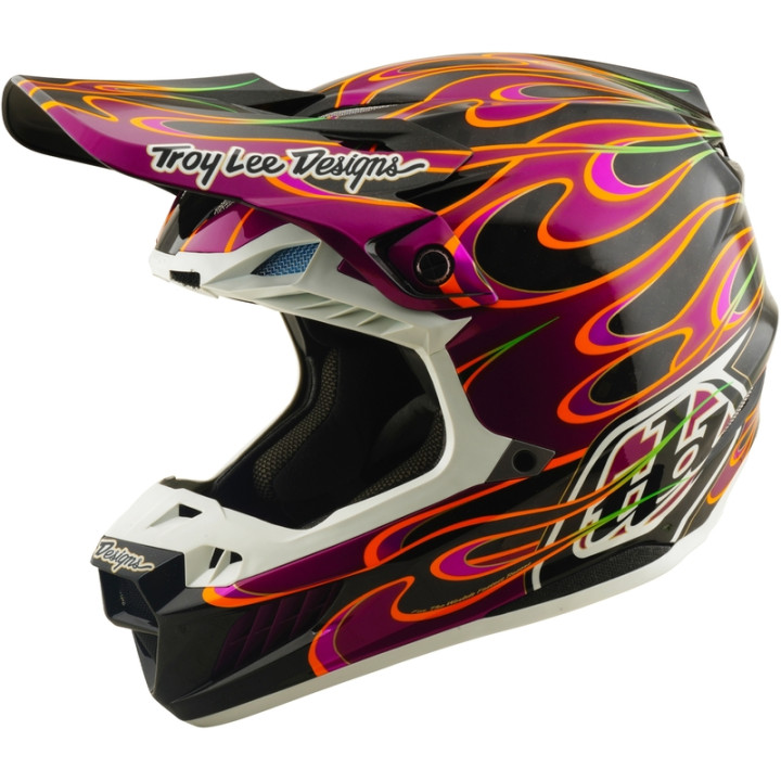Casque TROY LEE DESIGNS SE5 Carbon Mips - Torched noir/violet