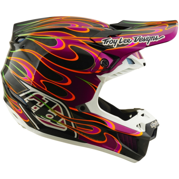Casque TROY LEE DESIGNS SE5 Carbon Mips - Torched noir/violet