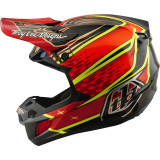 Casque TROY LEE DESIGNS SE5 Carbon Mips - Wings rouge