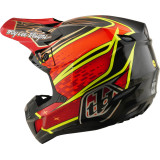 Casque TROY LEE DESIGNS SE5 Carbon Mips - Wings rouge