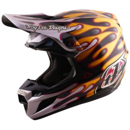 Casque TROY LEE DESIGNS SE5 Carbon Mips - Overspray noir/or