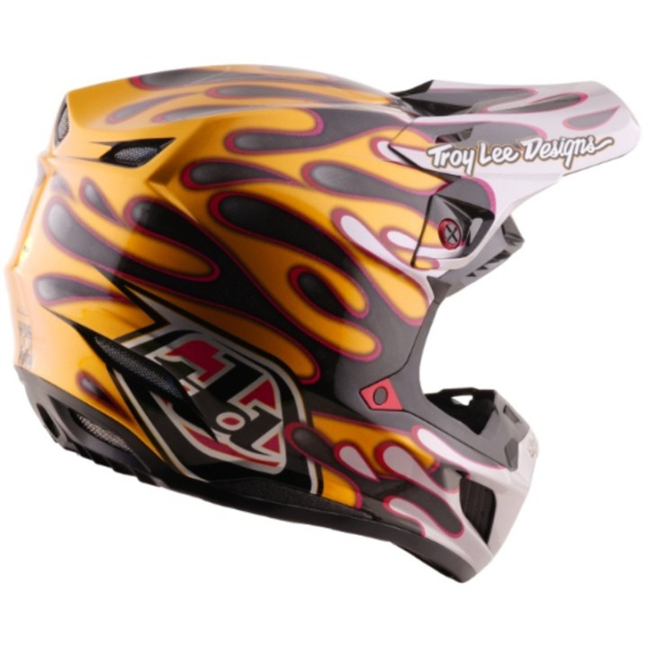 Casque TROY LEE DESIGNS SE5 Carbon Mips - Overspray noir/or