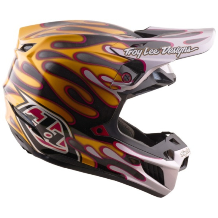 Casque TROY LEE DESIGNS SE5 Carbon Mips - Overspray noir/or