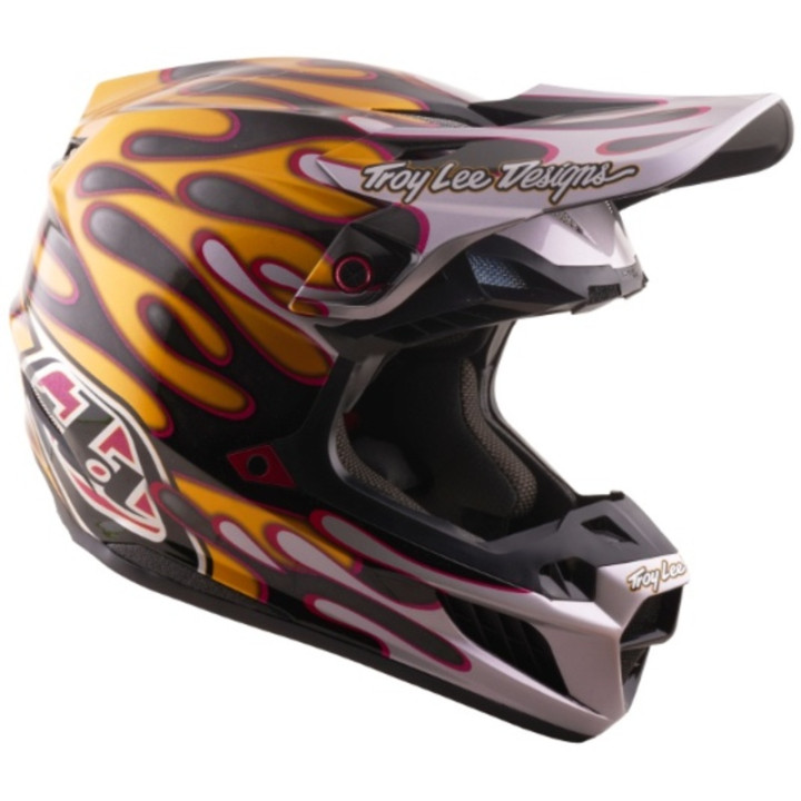 Casque TROY LEE DESIGNS SE5 Carbon Mips - Overspray noir/or